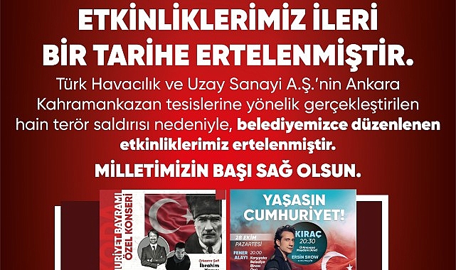 Karşıyaka’da konser ve törenler ertelendi- Kamu Çalışanı