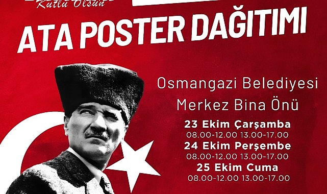 Osmangazi Belediyesi Ata Posteri dağıtacak- Kamu Çalışanı