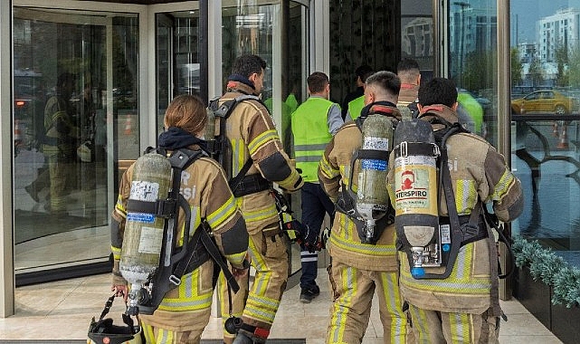İzmir’in gökdelenler bölgesinde yangın tatbikatı- Kamu Çalışanı