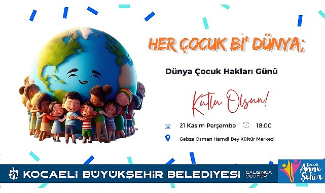 Kocaeli’de “Dünya Çocuk Hakları Günü” kutlanacak- Kamu Çalışanı