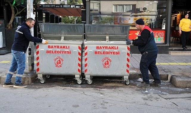 Bayraklı’da çöp konteynerleri yenileniyor- Kamu Çalışanı