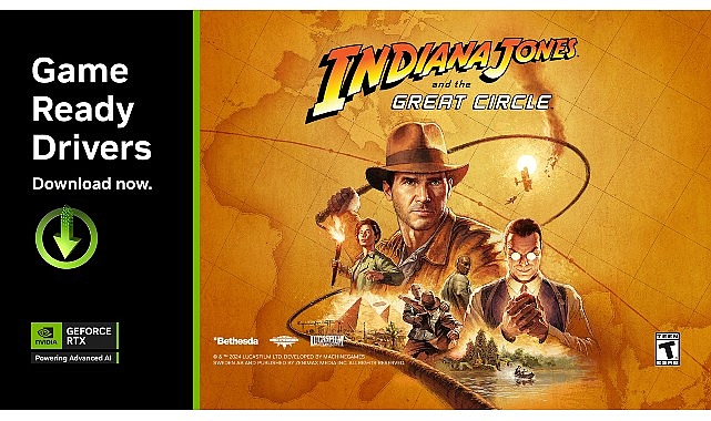 Indiana Jones and the Great Circle™ DLSS 3 ile Duyuruldu Yeni GeForce Game Ready Sürücüsü ve NVIDIA Reflex Teknolojisi Daha Fazla Oyuna Geliyor!- Kamu Çalışanı