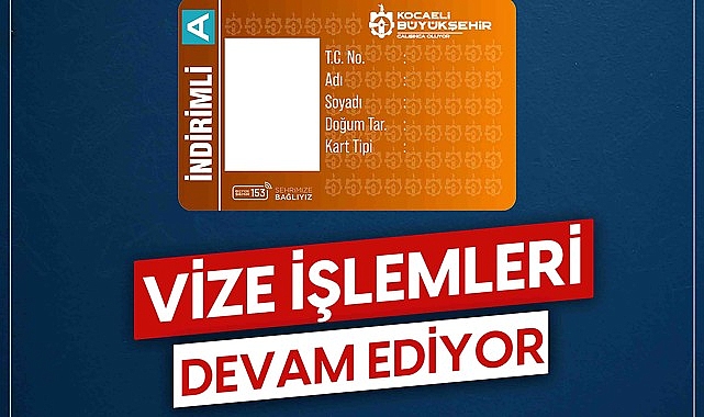 İndirimli Kocaeli Kartları için vize uyarısı- Kamu Çalışanı