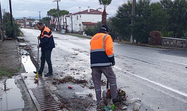Yağmurun ardından dip bucak temizlik…- Kamu Çalışanı