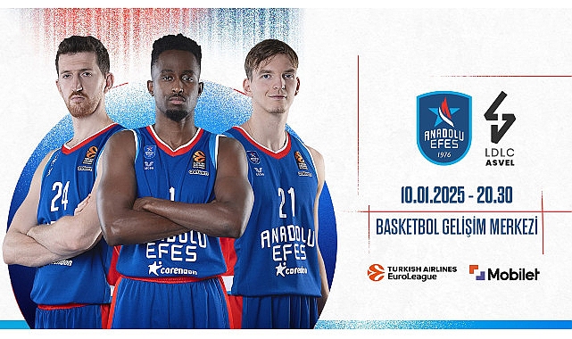 Anadolu Efes, Turkish Airlines Euroleague’in Yirminci Haftasında LDLC Asvel Villeurbanne ile Karşılaşacak- Kamu Çalışanı