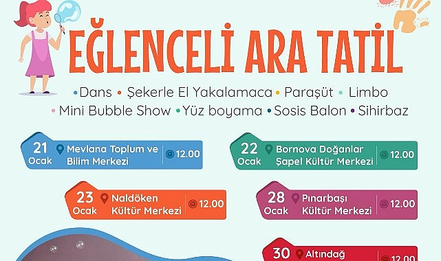 Bornovalı çocuklar yarıyıl tatilinde doya doya eğlenecek!- Kamu Çalışanı