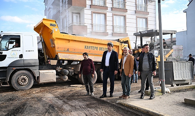 Kartepe İstasyon Mahallesi’ne 280 Ton Asfalt Serildi- Kamu Çalışanı