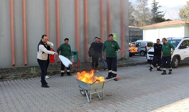 Manavgat ve Kemer’de yangın söndürme tatbikatı- Kamu Çalışanı