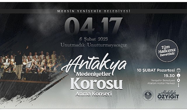 Yenişehir Belediyesinden depremlerde yaşamını yitirenler için anma konseri- Kamu Çalışanı