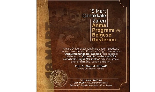 Ankara Üniversitesi Yapımı “Arıburnu’nda Bal Yapmak” Belgeseli Çanakkale Zaferi’nin Yıldönümünde İzleyiciyle Buluştu- Kamu Çalışanı