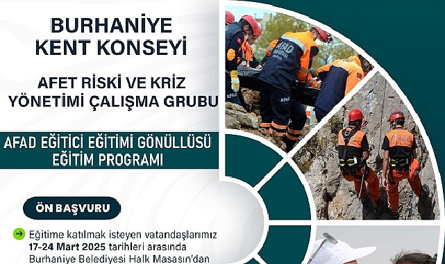 Burhaniye Kent Konseyi’nden AFAD Eğitici Eğitimi Gönüllüsü Programı- Kamu Çalışanı