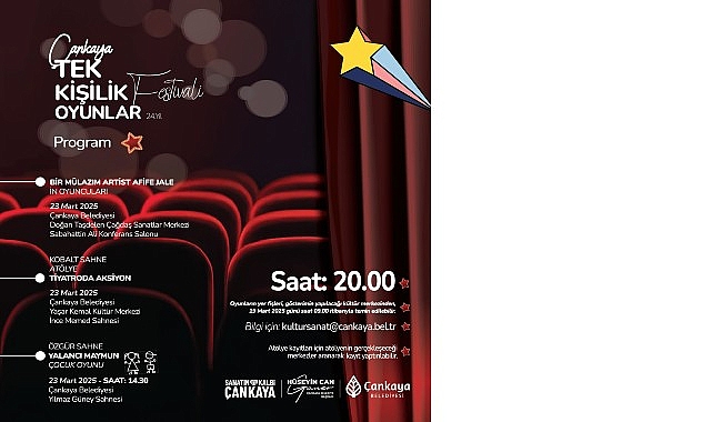 Çankaya tek kişilik oyunlar festivali başlıyor – Kamu Çalışanı