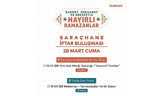 Saraçhane’de İftar ve Dinleti Programı- Kamu Çalışanı