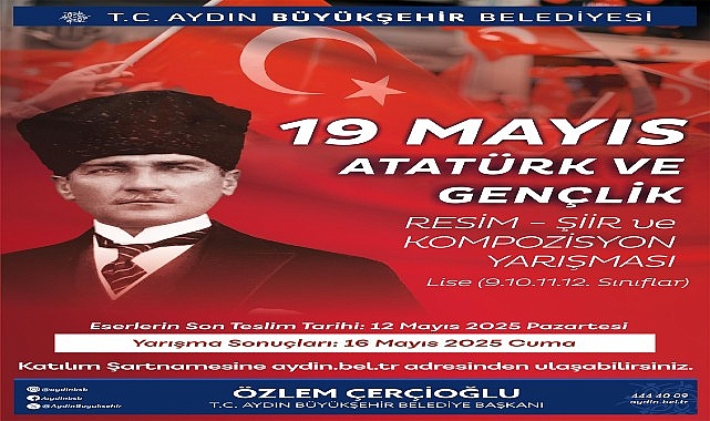 Başkan Çerçioğlu’ndan 19 Mayıs Temalı Ödüllü Resim, Şiir ve Kompozisyon Yarışması- Kamu Çalışanı