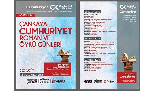 Çankaya’da Roman ve Öykü Günleri Başlıyor- Kamu Çalışanı