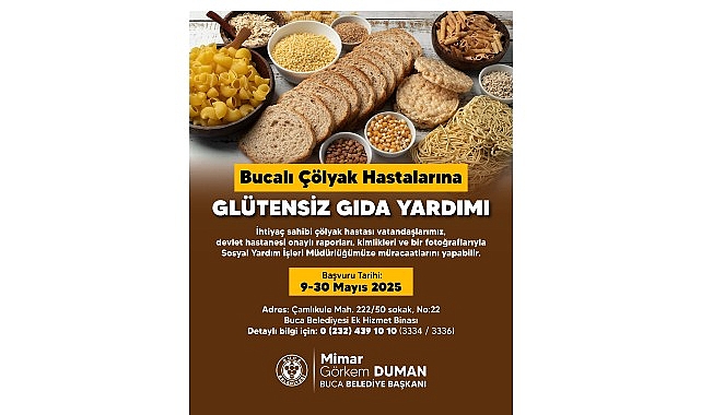 Buca Belediyesi’nden çölyak hastalarına glütensiz gıda yardımı- Kamu Çalışanı