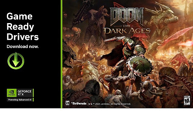 DOOM: The Dark Ages için GeForce Game Ready Sürücüsü Yayınlandı   – Kamu Çalışanı