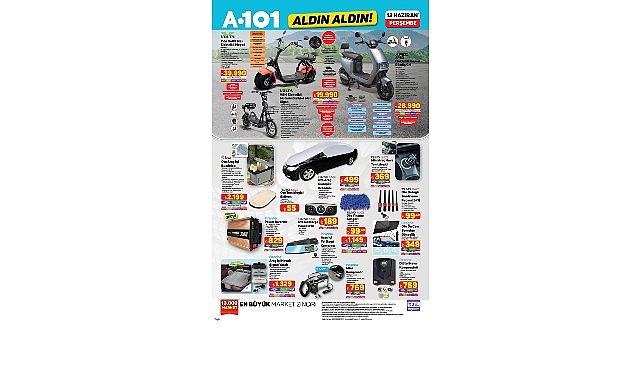 12 Haziran’da A101’de Moped Ürünleri Satışta- Kamu Çalışanı