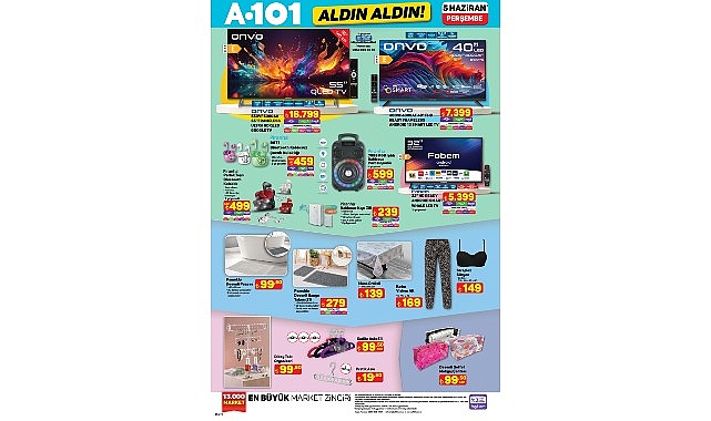 5 Haziran’da A101’de Motosikletten Ev Aletlerine Öne Çıkan Ürünler- Kamu Çalışanı