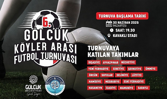6. Gölcük Köyleri Arası Futbol Heyecanı Başlıyor- Kamu Çalışanı
