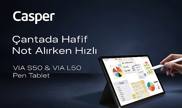 Casper VIA L50 ve S50 Pen tabletler, akıllı kalem desteğiyle üretkenliğe davet ediyor – Kamu Çalışanı