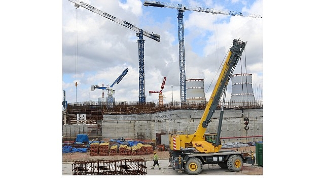 Leningrad NGS-2’nin 4’üncü Güç Ünitesinin Sahasında Güvenlik Binasının Temel Betonlama İşlemi Tamamlandı- Kamu Çalışanı
