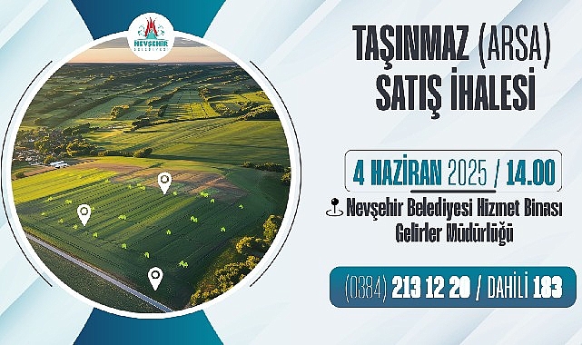 Nevşehir Belediyesi Taşınmaz Satış İhalesi- Kamu Çalışanı