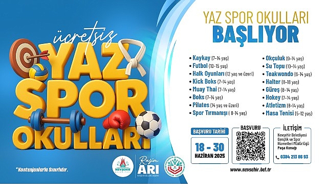 Nevşehir Belediyesi Yaz Spor Okulları Açılıyor- Kamu Çalışanı