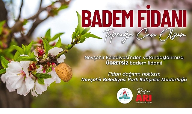 Nevşehir Belediyesi’nden Ücretsiz Badem Fidanı Dağıtımı- Kamu Çalışanı