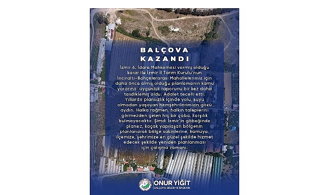 Onur Yiğit: “Balçova kazandı” – Kamu Çalışanı