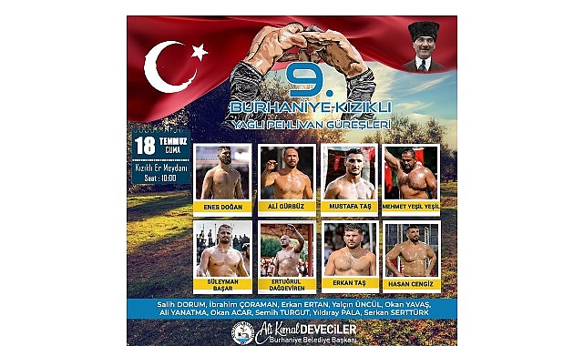 9. Burhaniye-Kızıklı Yağlı Pehlivan Güreşleri’nde Geri Sayım Başladı- Kamu Çalışanı