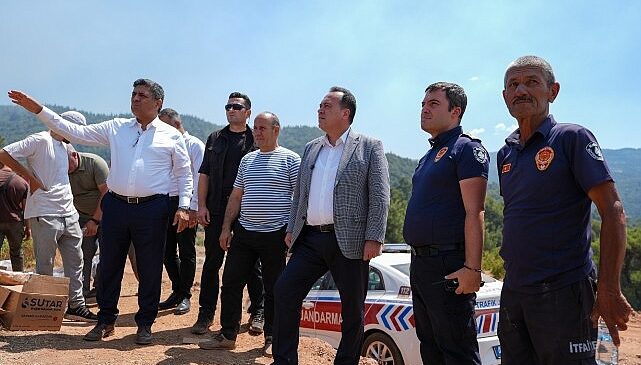 Başkan Dutlulu Yangın Bölgelerinde İncelemelerde Bulundu- Kamu Çalışanı