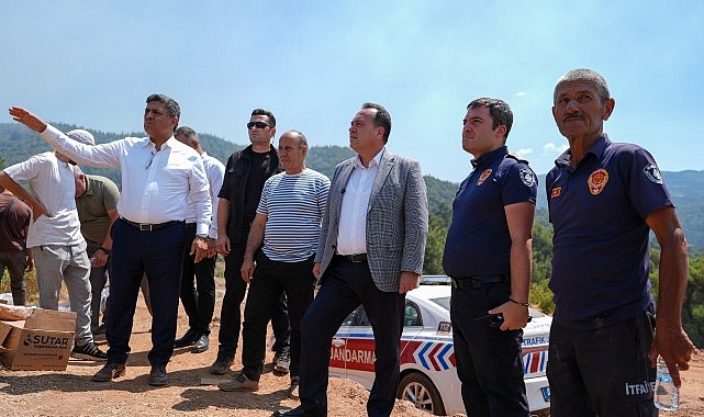 Başkan Dutlulu Yangın Bölgelerinde İncelemelerde Bulundu- Kamu Çalışanı