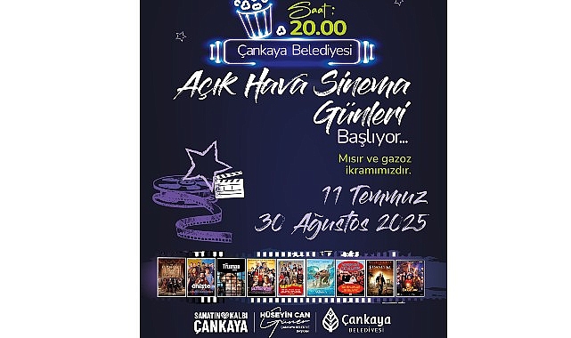 Çankaya’da “Açık Hava Sinema Günleri” başlıyor- Kamu Çalışanı