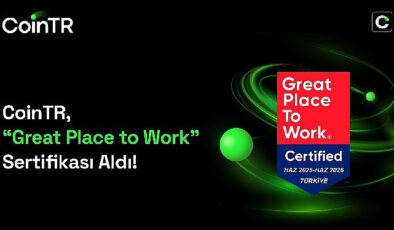 CoinTR, Great Place to Work Sertifikası aldı- Kamu Çalışanı