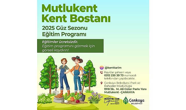 Kent Bostanları Güz Eğitimleri Başlıyor- Kamu Çalışanı